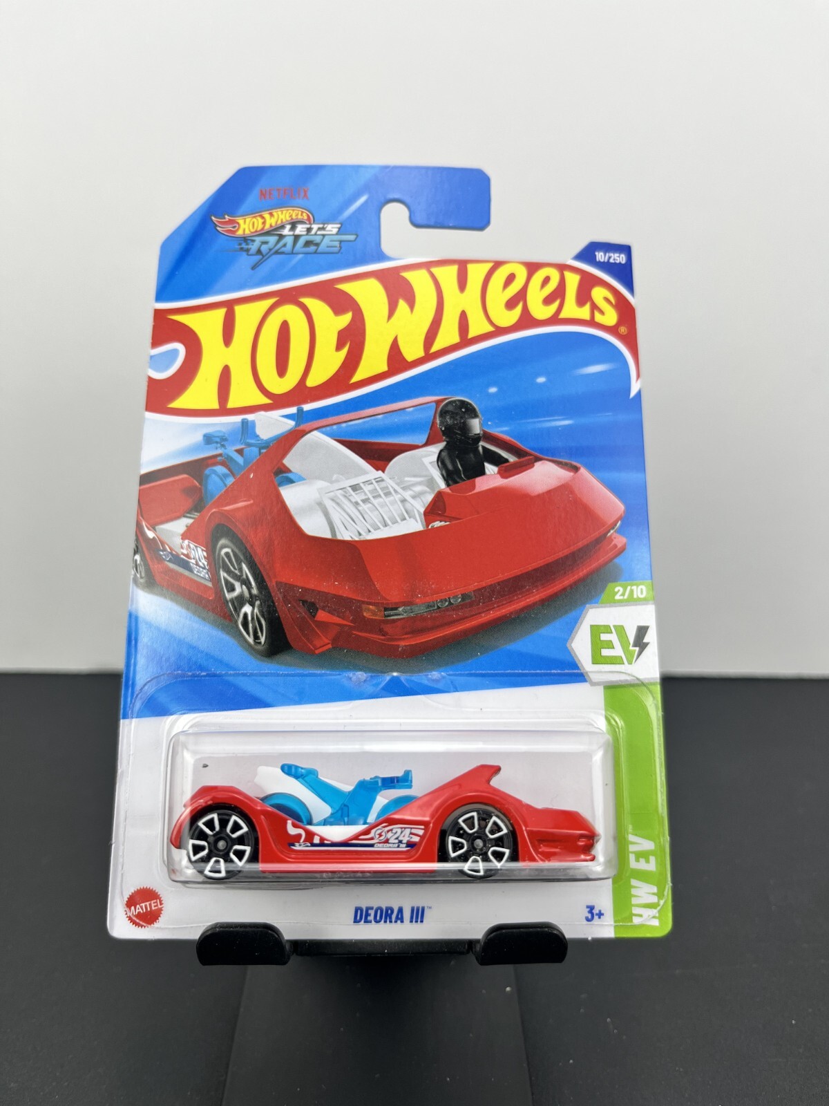 Hot Wheels 2025 Mainline F Case HW EV Deora III Red HW Lets Race #10