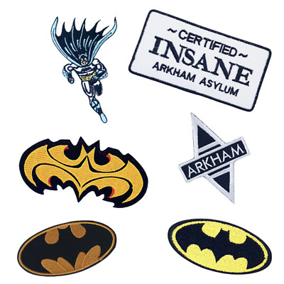 Batman Logo Iron Sew On Patch Jacket Jumper Trousers Embroidered Fabric Patches - Foto 8