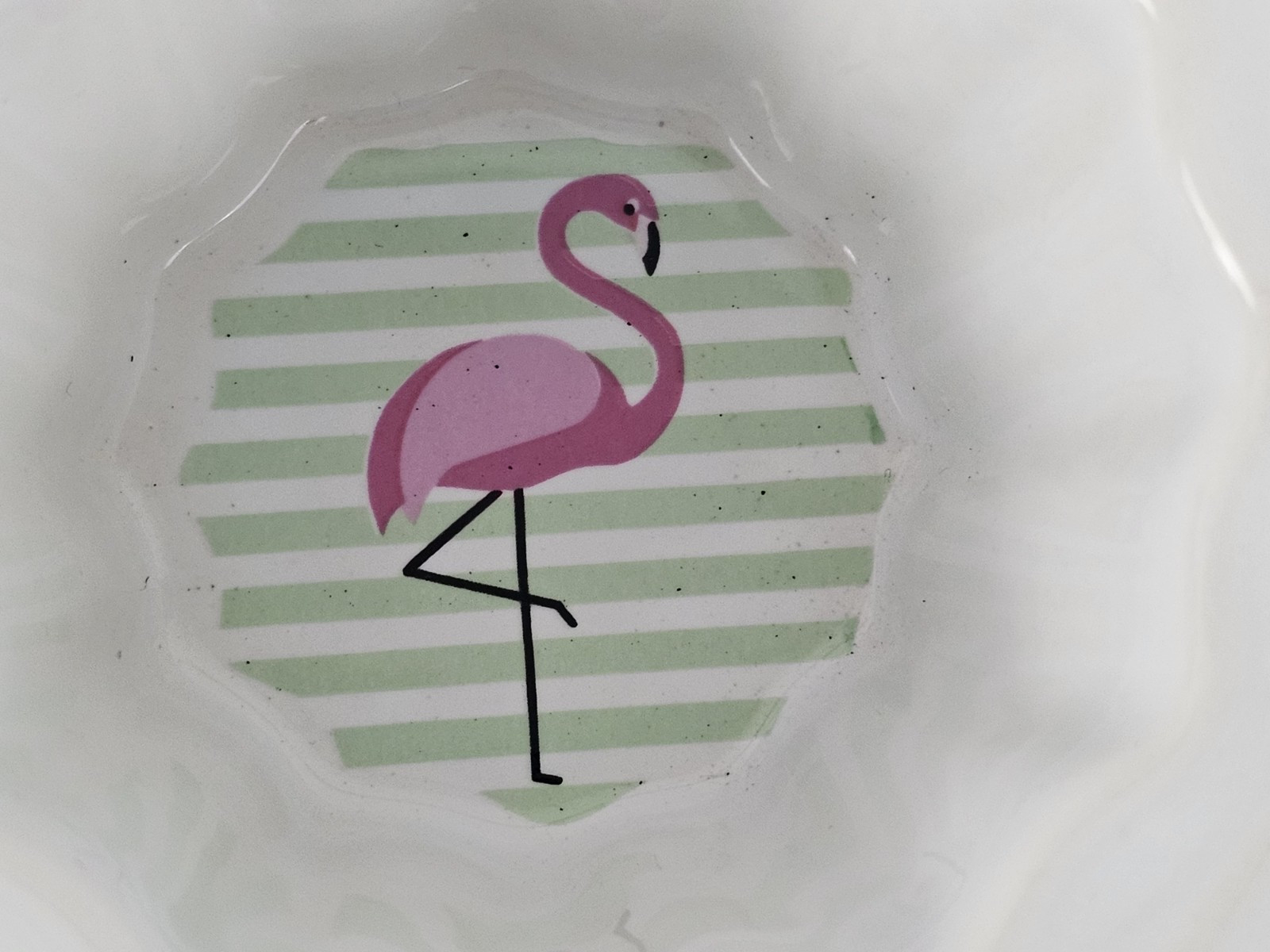 10 Strawberry Street Stoneware Ceramic Muffin Cupcake Pan Baking Pink Flamingo💙