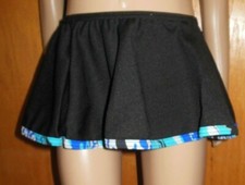 Black tap skirt with blue trim child sizes Jazz Tap Dance Costume Wolff Fording