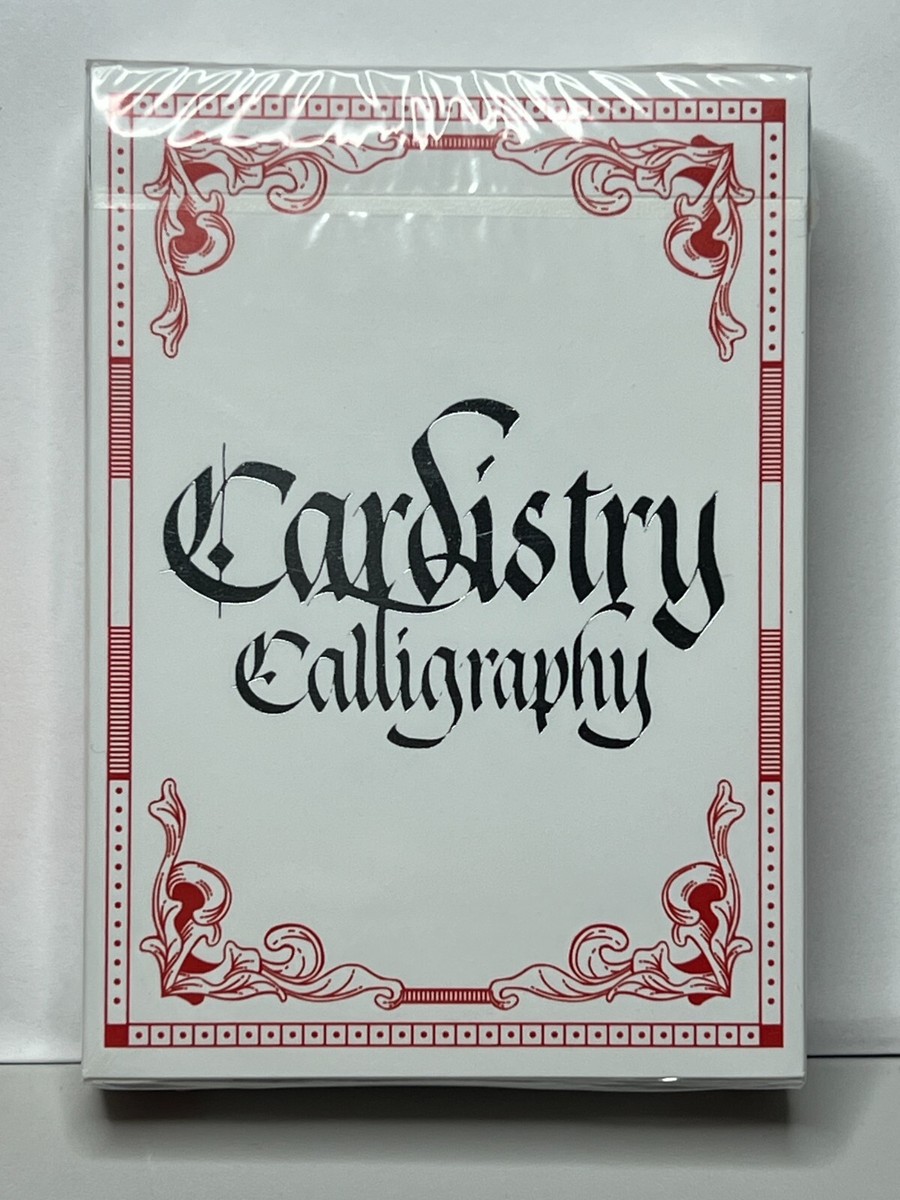 Cardistry Calligraphy (Red) - Playing Cards - | eBay