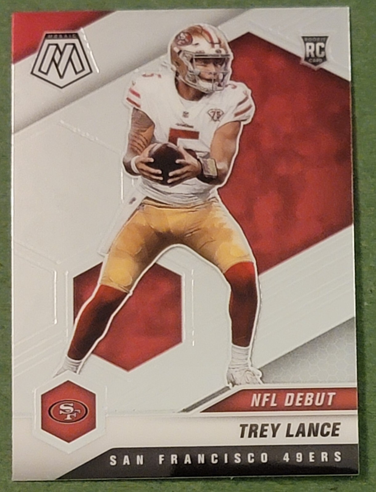 2021 Panini Mosaic - NFL Debut #244 Trey Lance (RC) - San Francisco 49ers