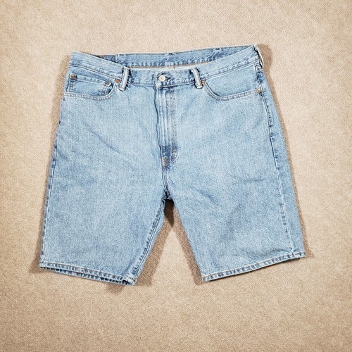 Levis 505 Shorts Mens 40 Blue Denim Dad 