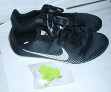 Nike Zoom Men Racing Multi Use Cleats Spikes Black  White Shoes Size 13 New