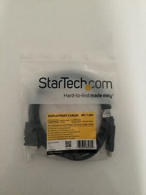 6 Fuß 1,8 m vergoldet DisplayPort DP auf DVI-D Stecker Kabel Adapter HD 108 *:h