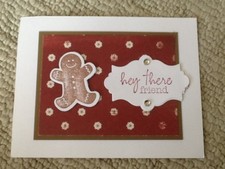 Scentsational hey friend Christmas holiday card kit of 6 made w/ Stampin Up