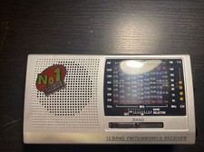 No 1 Hi-Fi 12 Band Portable Radio Player FM/TV/AM/SW1-9 Receiver Tested And Work