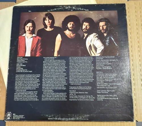 Boston - Self-Titled Debut Vinyl - (1976, Epic) - 1st Pressing- JE-34188 -VG/VG+ - Picture 5 of 5