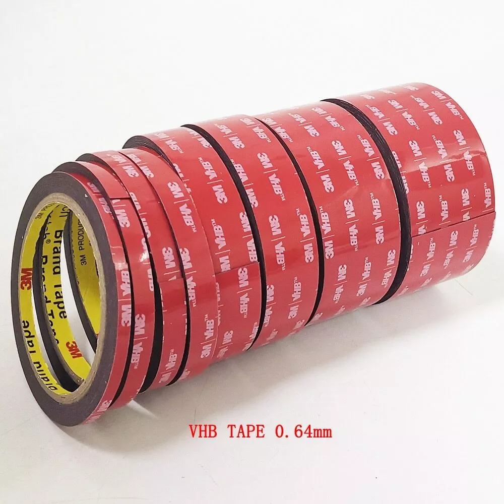 3M VHB Double sided Super Sticky Very Strong Self Adhesive Tape 0.64mm x 3m New
