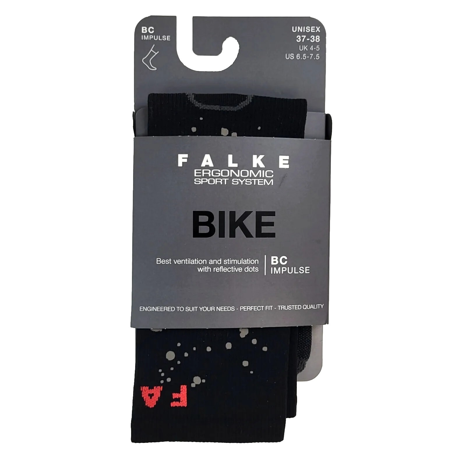 Falke BC Impulse MTB Mountain Bike Cycling Socks - Unisex 37-38, US 6.5 - 7.5