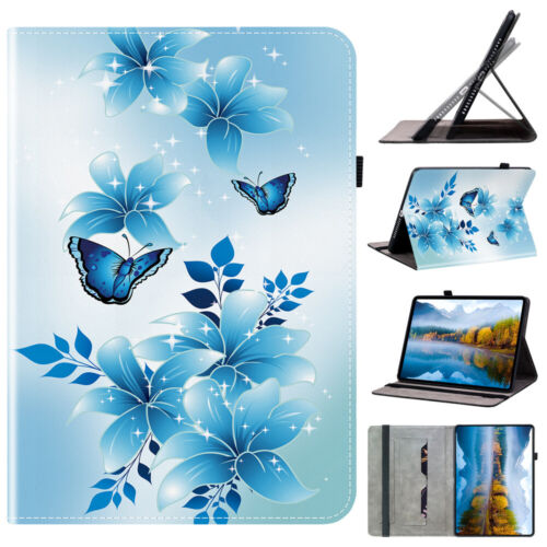 For Samsung Galaxy A9 A8 A7 Lite S9 S8 S7 Plus Case Pattern Leather Flip Cover - Picture 18 of 71