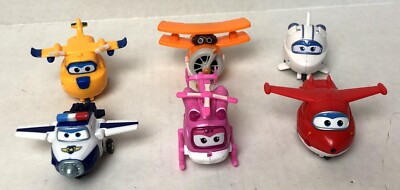 Super Wings 2  Transform-a-Bots Transforming Plane Airplane Lot of 6 Bello