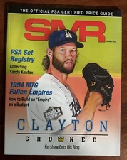 Clayton Kershaw PSA Magazine, SMR Magazine January 2021 Dodgers