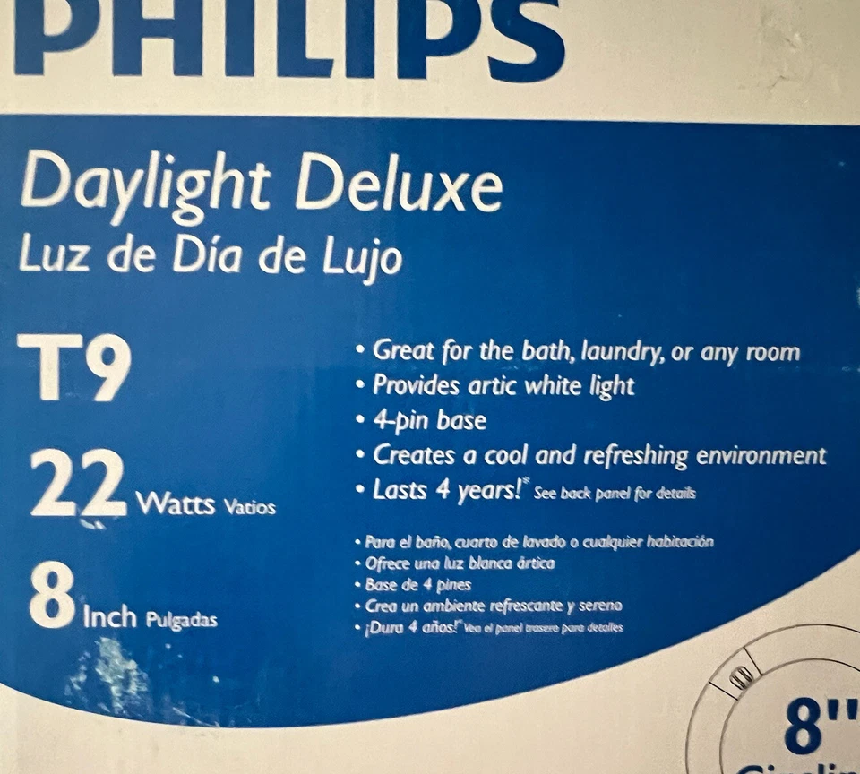 PHILLIPS DAYLIGHT DELUXE 8” CIRCLINE 818928 22 Watts T9 1-1/8” 12,000 Hours 910L - Image 2 of 4