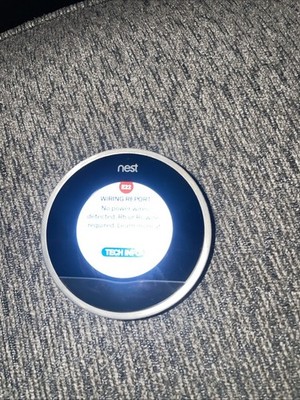Google Nest Learning Thermostat 2nd Gen (Model 02A) w/ Back Plate - Silver