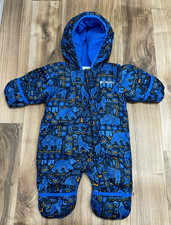 Columbia Down Traje de Nieve Bebé Bunting 0-3 meses Animal Plegable Mitones y Pies Oso