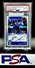 2018 PANINI DONRUSS OPTIC RONALD ACUNA ROOKIE AUTO HOLO PSA 10 GEM MINT 🔥RARE🔥