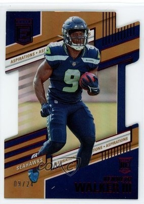 2022 Donruss Elite Aspirations Die-Cut /24 Kenneth Walker III #110 Rookie RC f7a