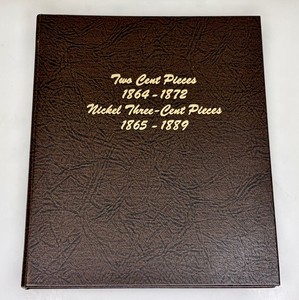 Two Cent, Nickel Three-Cent Pieces Coin Album  -   97584