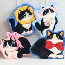 Cute Cat Hand Towel Coral Fleece Strong Water Absorption Bathroom Kerchief Hangi