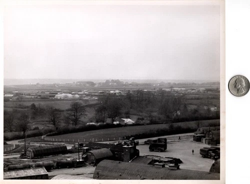 WW2 WWII Military Press Photo US Navy Naval Air Facility 804 Dunkeswell England
