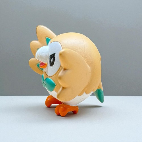 Pokémon Rowlet 1.5” Collectible Mini Figure Takara Tomy Toy Nintendo - Picture 3 of 8