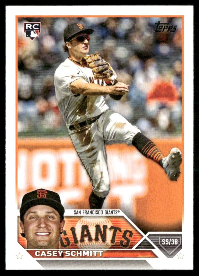 Casey Schmitt Rookie 2023 Topps Update San Francisco Giants #US133