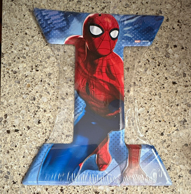 Marvel Spider-Man Metal Letter I Wall Decor 8x10'' Hanging/Wall Mounted 2428928