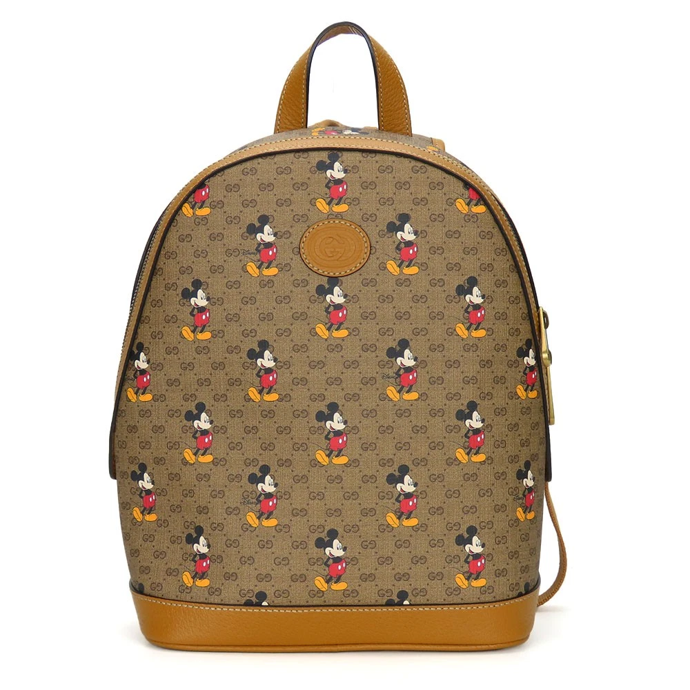 Sac à dos Gucci sac à dos petit 552884 Gg toile suprême marron camel coupe métal doré