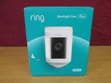 Ring Spotlight Cam Plus Outdoor/Indoor Wireless 1080p Battery Camera White New 