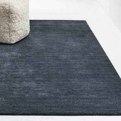 Handmade wool Baxter Indigo Blue wool area rug For Living Room, Bedroom Carpet