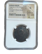 Roman Augustus Moneyer Series C. PLOTIUS RUFUS ca 15BC