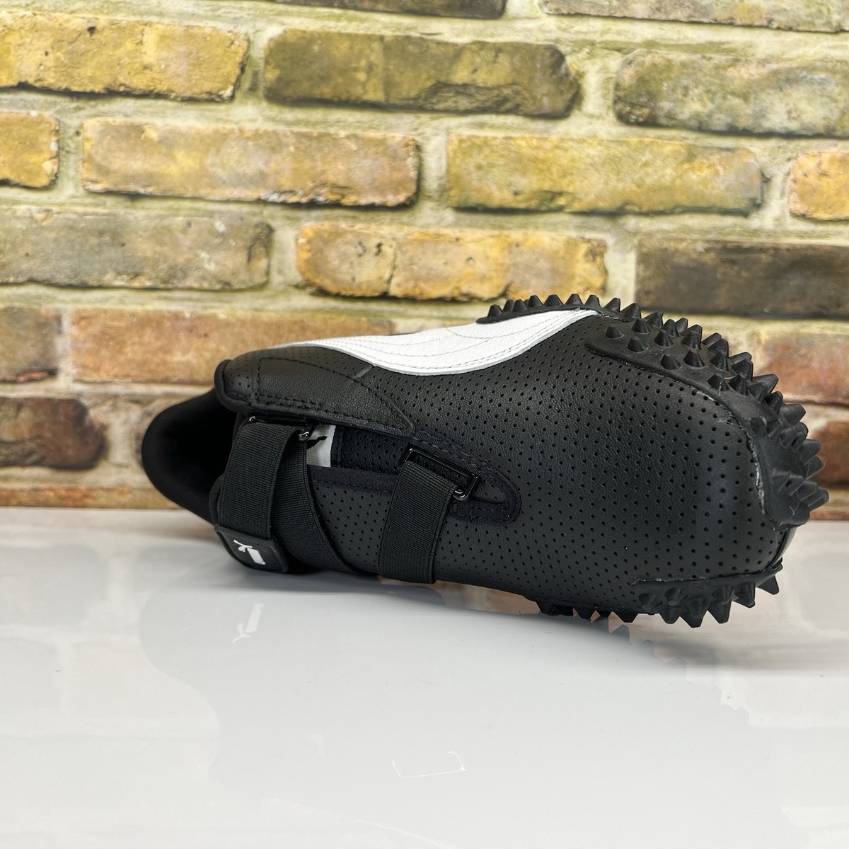 Mens Size 8 - PUMA Mostro Perforated Leather Pack Black White