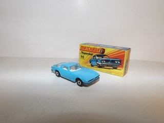 MATCHBOX TRANS. S/F NO. 14 A ISO GRIFO POWDER BLUE WIDE WHEELS MIB