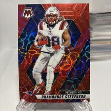 2025 Panini Mosaic - Rhamondre Stevenson #196 Red Mosaic Prizm