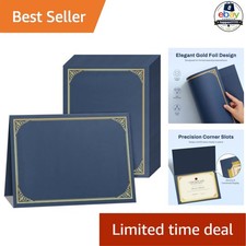 Certificate Holders 30 Pack Blue Cardstock Diploma Covers 8.5x11 Letter Size