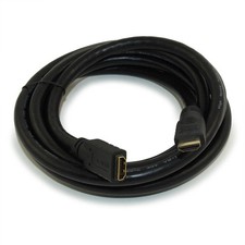 10ft HIGH-SPEED HDMI w/Ethernet 24 AWG EXTENSION M/F CL2 Cable Gold Plat