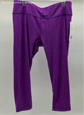 Women's ACTIVE LIFE Purple Reversible Leggings - Size XL