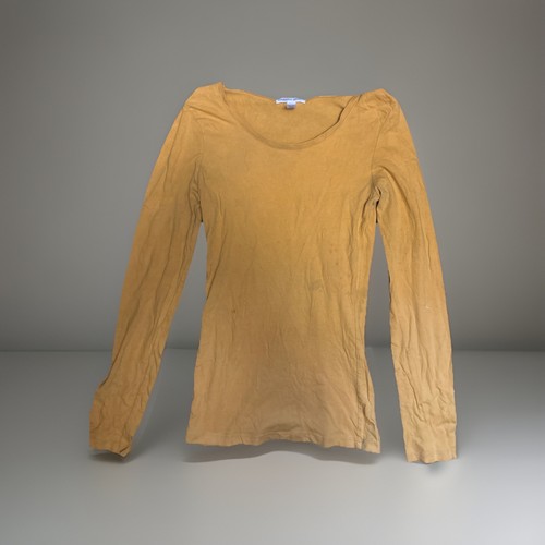Ambiance Apparel Womens Long Sleeve Medium Yellow Shirt - Picture 2 of 2