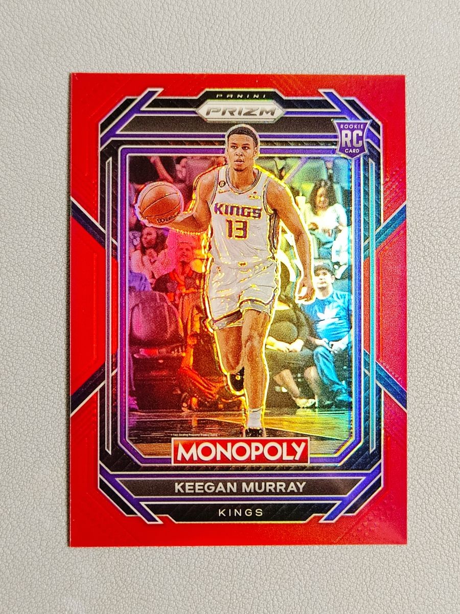 2022-23 Prizm Monopoly Keegan Murray 84/99 Red Prizm Rookie RC #78