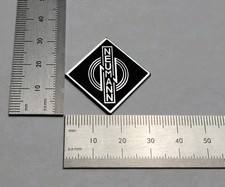 Neumann Silver Badge Logo for Turntable Base Plinth Equipment - Brushed Silver