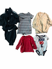 Baby Boys Nike Adidas Ralph Lauren Clothing Lot 6M 9M 12M Bodysuit Romper