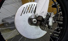 Devol Front Brake Disc Guard #0104-2101 for Kawasaki KDX200/KDX220R