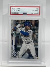 2020 Topps Kyle Lewis RC #64 Topps Seattle Mariners Rookie PSA 10 GEM