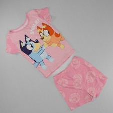 Bluey Pajama Set - Size 6 - Pink and Blue - Kids Sleepwear