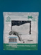 NEWNICE 36 PACK 2-IN-1 TRAVEL  DISPOSABLE PORTABLE POTTY LINER NEW OPEN BOX