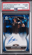 2023 BOWMAN DRAFT SAPPHIRE ED CHROME PRSPCT AUTOS BRYCE ELDRIDGE 44/199 PSA 9