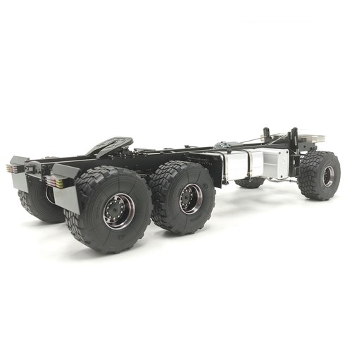 Camión tractor JDM 218B 1:14 6*6 RC modelo chasis de metal cerraduras diferenciales volquete - Imagen 3 de 9