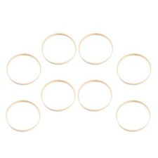 8 Pcs Bamboo Hoops Circle For Macrame Wreath And Dream Catcher Crafts
