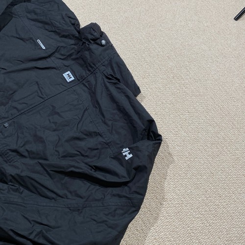 Helly Hansen Jacket Mens XXL 2xl Black Canvas HellyTech Waterproof Rain Coat - Picture 2 of 11